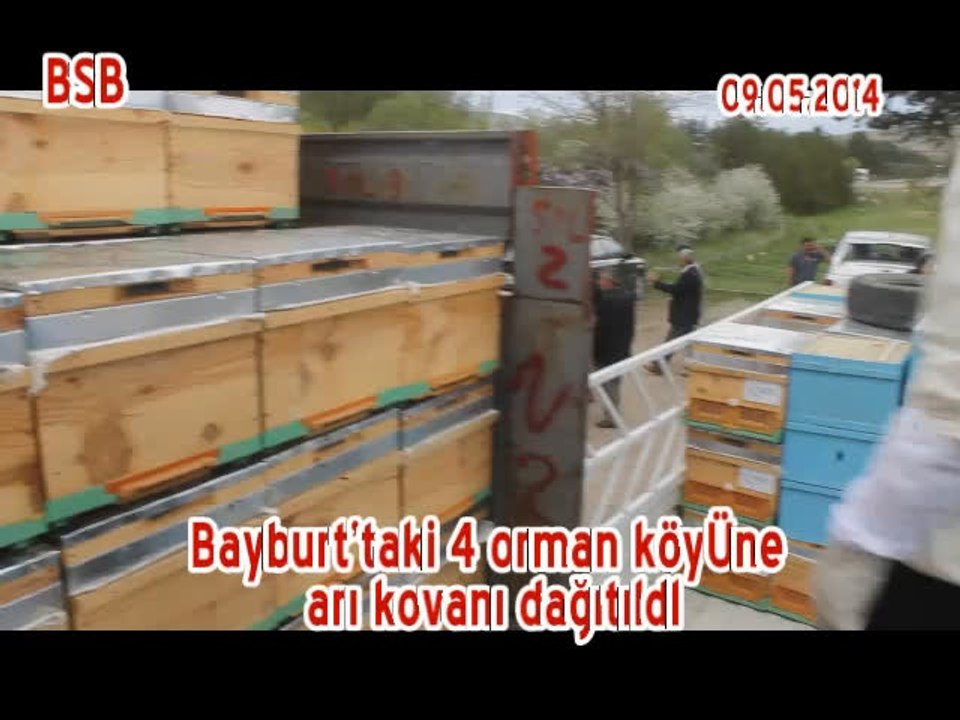 Bayburt'taki 4 orman köyüne arı kovanı dağıtıldı