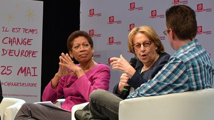 Rassemblement des Jeunes Socialistes Européens - Les Jeunes interpellent les ministres avec Marylise Lebrandu et George Pau-Langevin