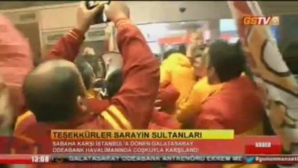 Şampiyonu taraftarlar coşkuyla karşıladı!