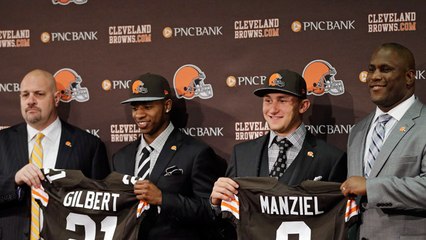 Manziel and Gilbert arrive in Cleveland