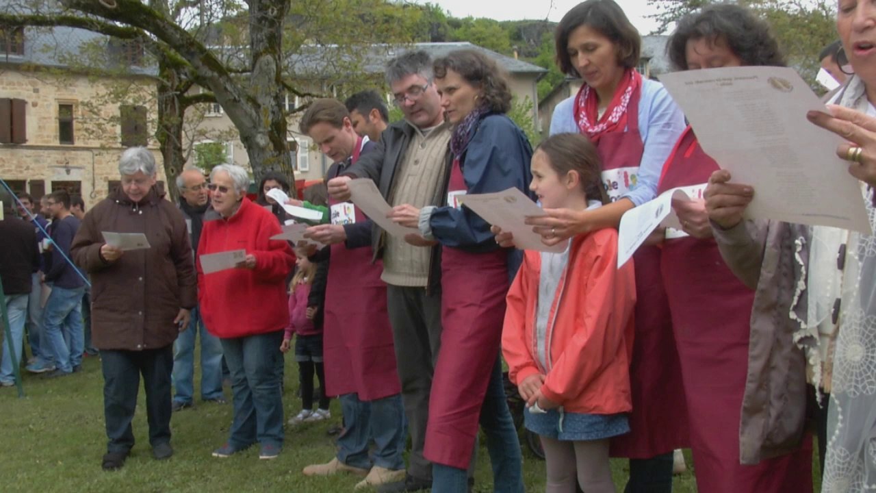 Pourtant, que la cascade est belle... Les habitants de Salles-la-Source chantent pour défendre leur cascade