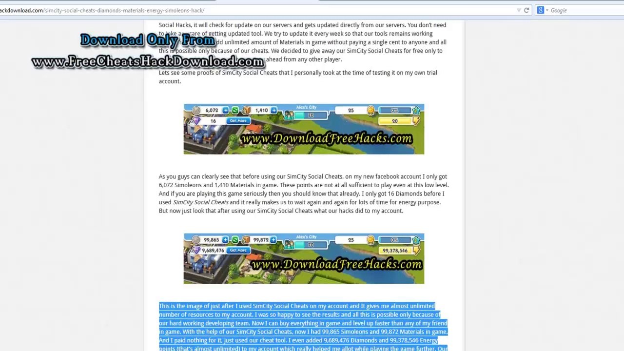 SimCity Social Hack Tool - 2014 Updated (No Survey Download)