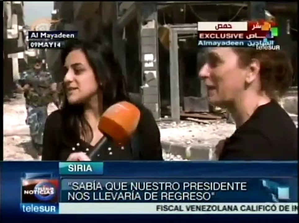 Residentes de Homs felices por poder regresar a sus hogares