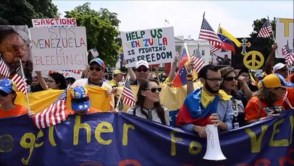 Venezuelans in US demand sanctions against Caracas