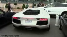 Parking driver FAIL. Lamborghini Aventador crash!