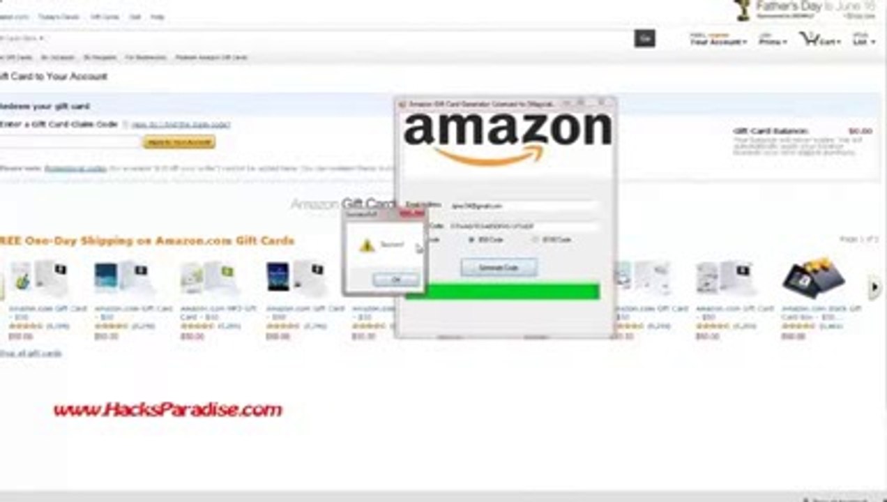 [Free] Amazon Gift Card Generator : téléchargement 2014