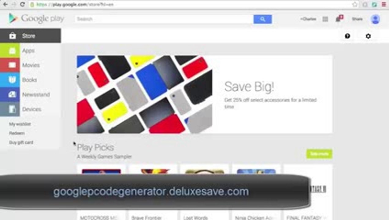 Google Play Codes Free [Code Generator] + téléchargement 2014