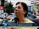 Educadores de Panamá continúan en huelga