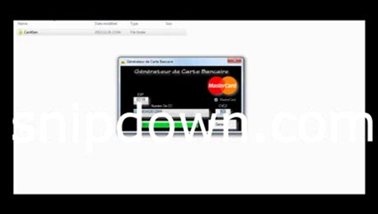 Devenir riche avec Générateur de Carte Bancaire version 2014