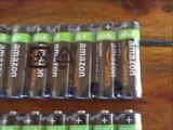 Unboxing AmazonBasics AA NiMH Precharged Rechargeable Batteries