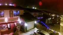 Drone Captures NYE Fireworks In Iceland