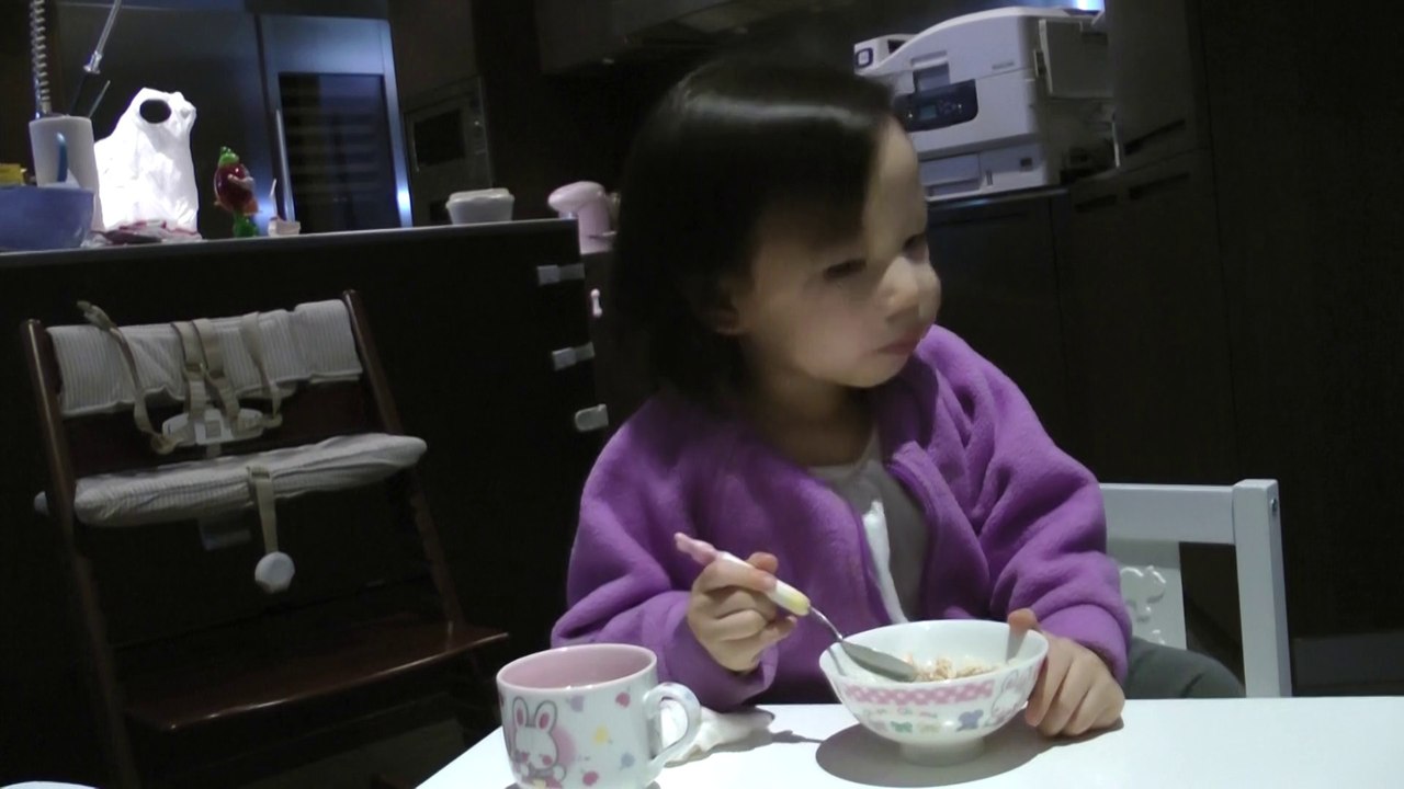 Girl Eating Dinner