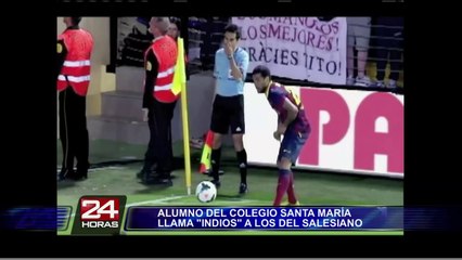 Alumno del colegio Santa María llama "indios" a los estudiantes del Salesiano