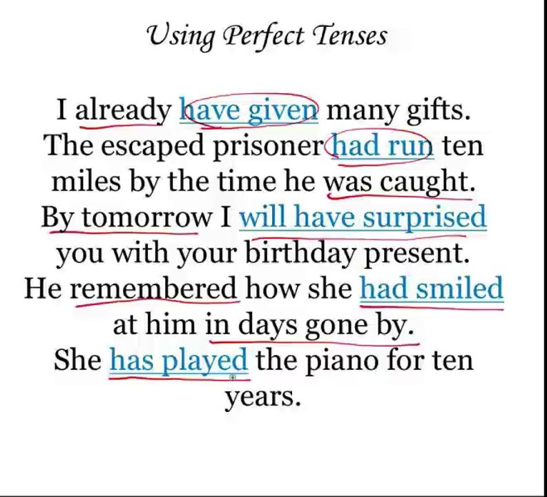 2.3 - Perfect Tenses