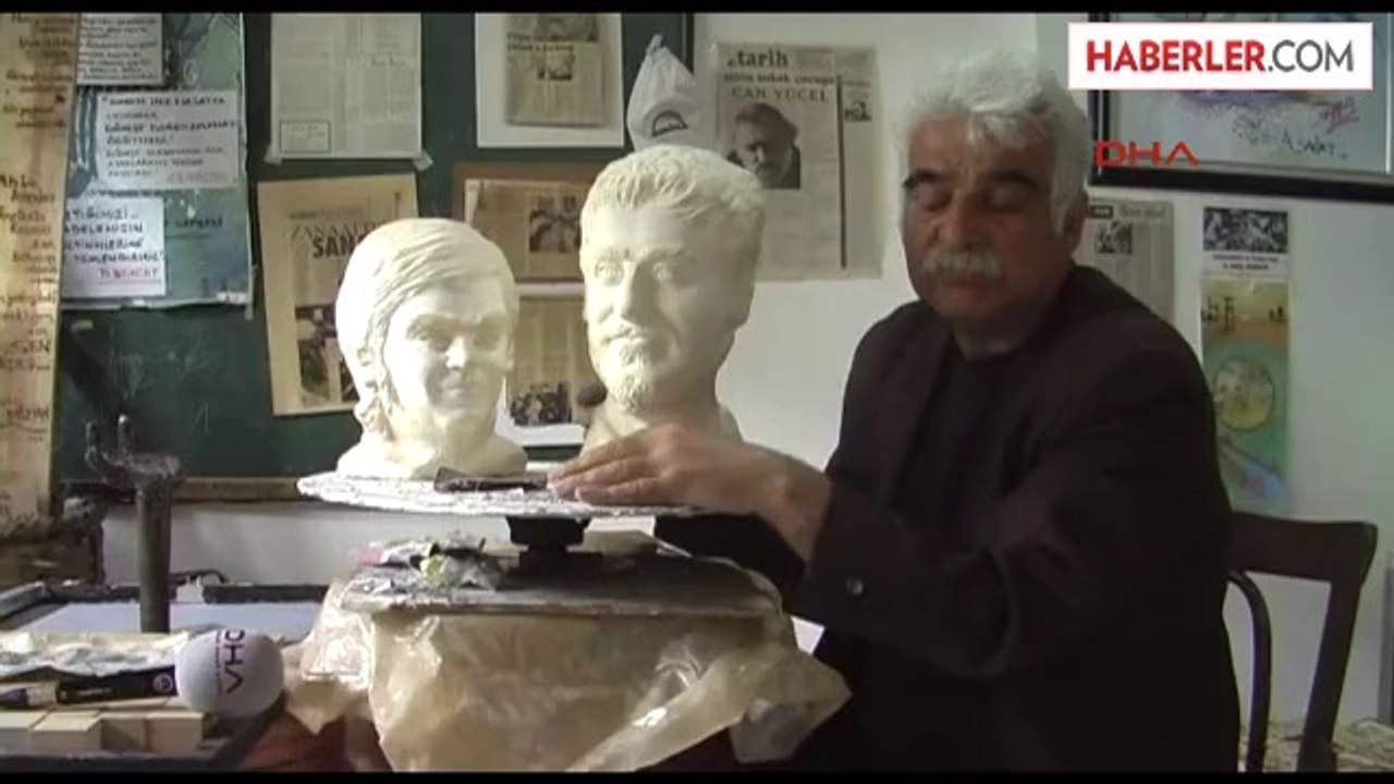 Ali İsmail ile Berkin'in Anneleri İçin Anneler Günü Hediyesi Büst Heykel Yaptı