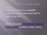Stay at home jobs for moms