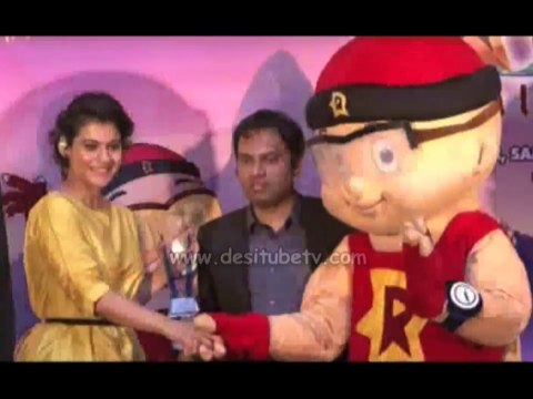 Kajol honoured with the Mighty Mom award by the makers of forthcoming animation movie Mighty Raju