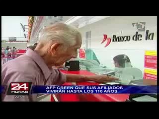 Las AFP creen que afiliados vivirán hasta los 100 años