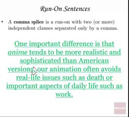 6.2 - Run-On Sentences