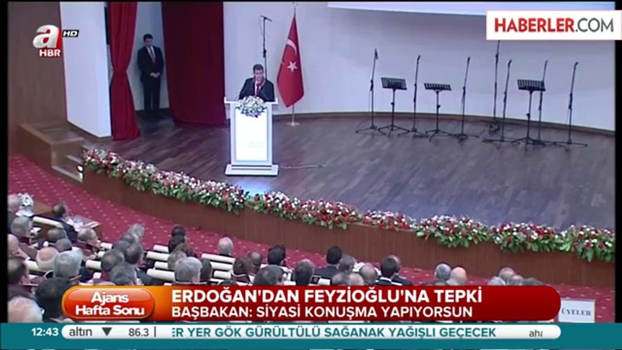Flaş... Flaş... Flaş... Danıştay Töreninde Olay... Barolar Birliği Başkanı Konuşurken Başbakan...