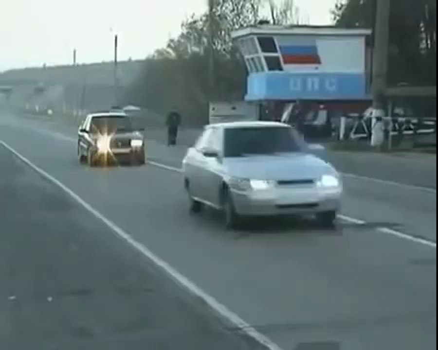 Voici comment la police arrête les voitures en Russie