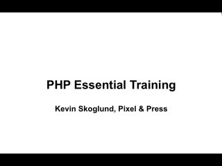 PHP Lesson 01 - Introduction