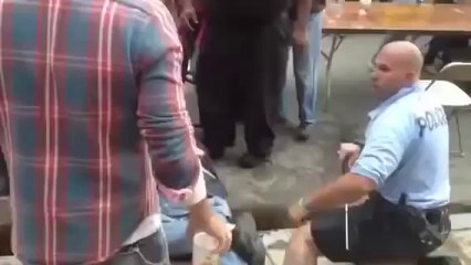 Polisden öyle bir dayak yedi ki..