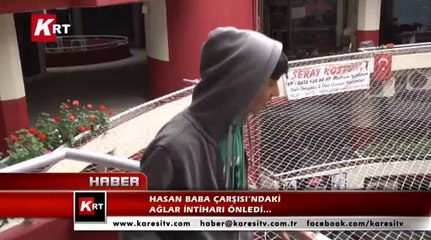 Hasan Baba Çarşısı’ndaki Ağlar İntiharı Önledi…