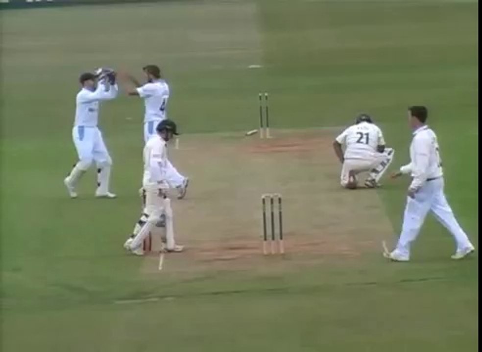 Samit slips over!