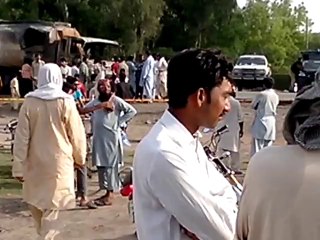 Truck accident with oil tanker