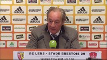 Conférence de presse RC Lens - Stade Brestois 29 (0-1) : Antoine  KOMBOUARE (RCL) - Alex  DUPONT (SB29) - 2013/2014