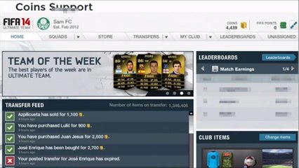 FIFA 14 Ultimate Team Free coin générateur 100% WORKING