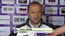 Conférence de presse FC Istres - Dijon FCO (2-4) : Frédéric ARPINON (FCIOP) - Olivier DALL'OGLIO (DFCO) - 2013/2014