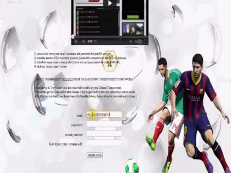 Free FIFA 14 Points Hack - Get Free Coins [no survevy]