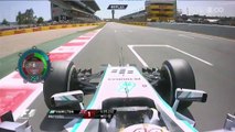 Lewis Hamilton Q3 Pole Position Lap Spanish GP 2014