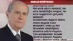 DEVLET BAHÇELİ'NİN ANNELER GÜNÜ MESAJI