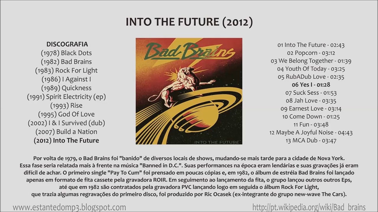 Bad Brains (2012) Into The Future