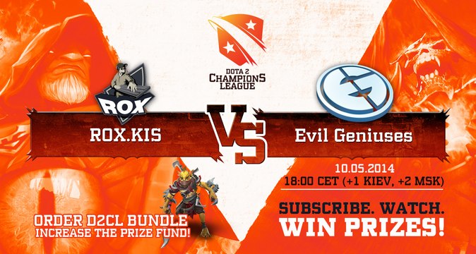 EG vs Rox.KIS Game 1 - Dota 2 Champions League - @DotaCapitalist & @RyuuboruzDota