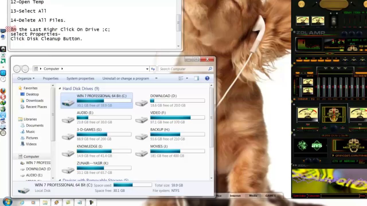 Windows-7 How To Delete Temporary Files From Your Computer by Zubair Qidwai