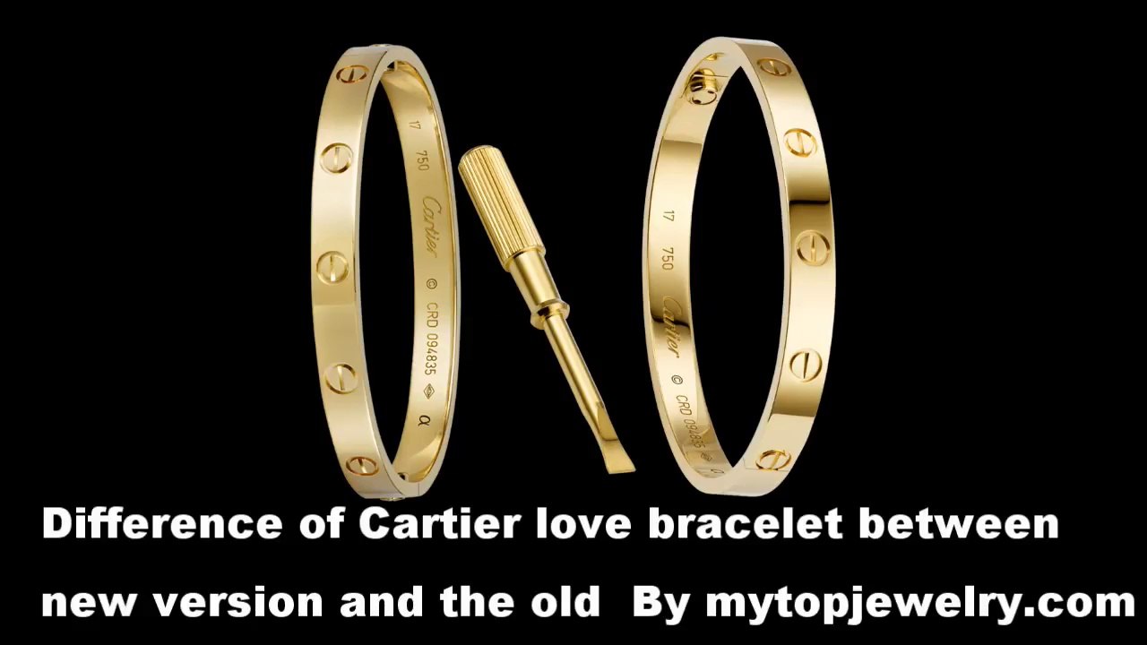 Difference of the cartier love bracelet new version and old version - video  Dailymotion