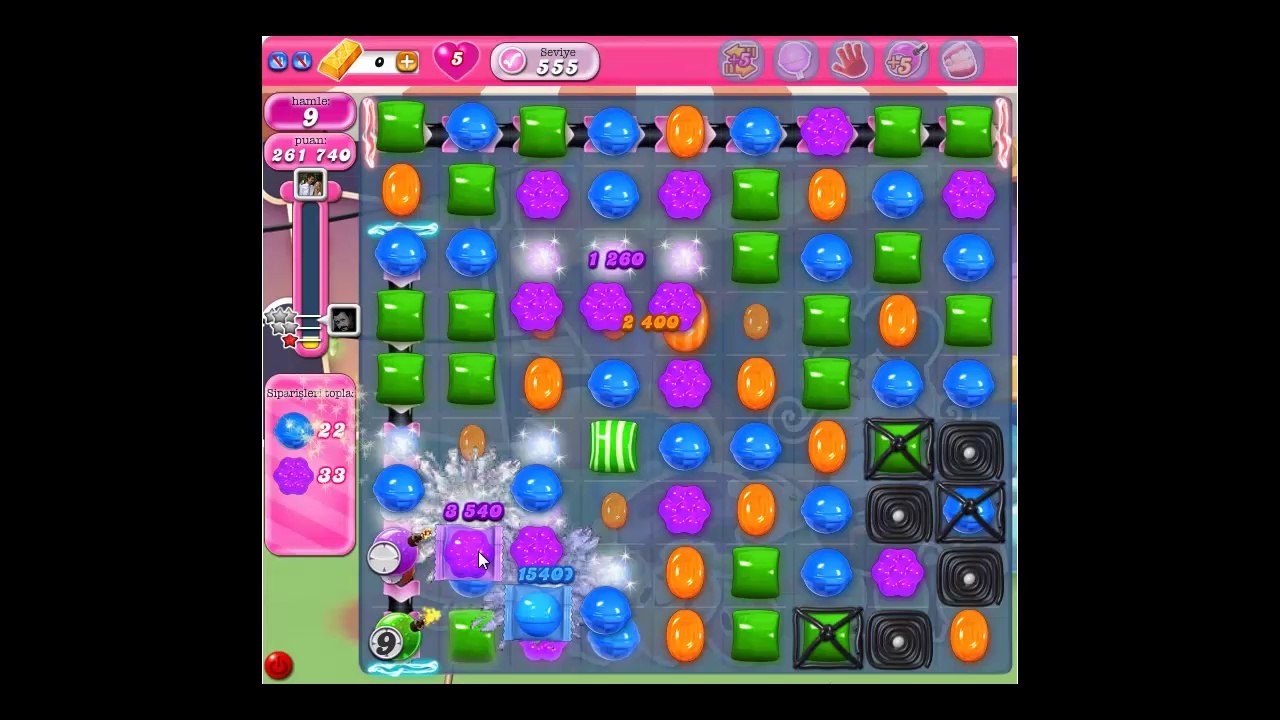 Candy Crush Saga Level 555