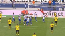 Lewandowski saluta il Borussia con una punizione da applausi