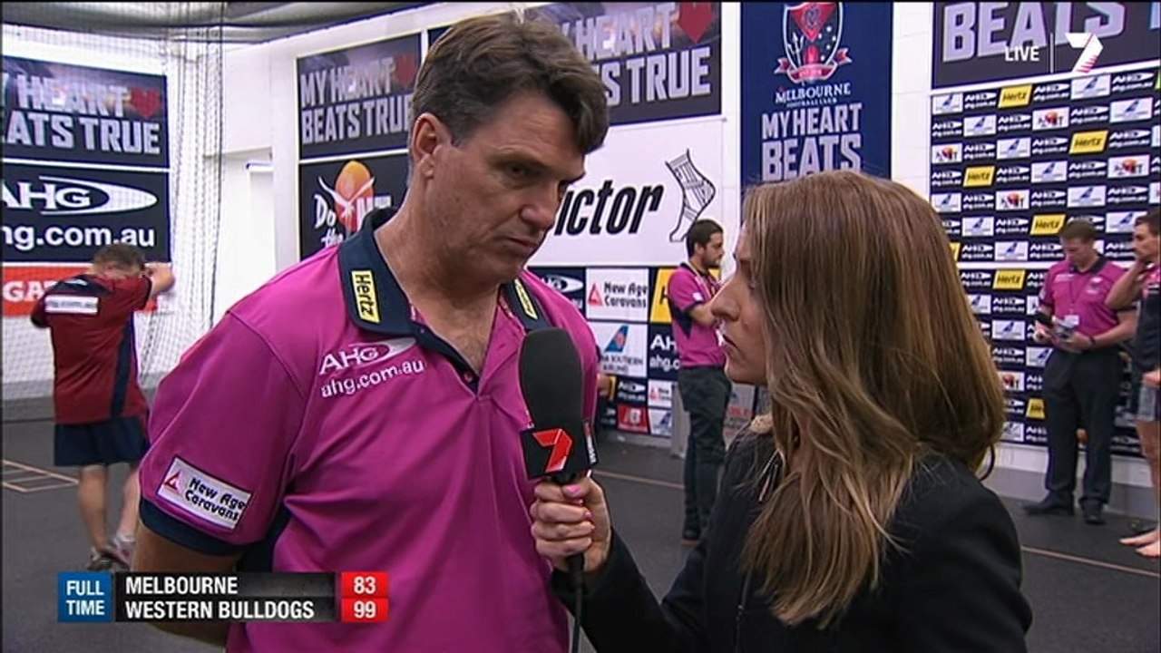 AFL 2014 - Round 8 - Melbourne v Western Bulldogs (post game)