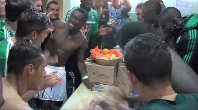 La joie des Verts après Nantes 1-3 ASSE