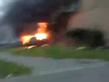 Véhicules en flammes dans le quartier de l'Alma à Roubaix (59)