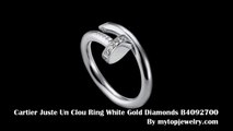 Cartier Ring - Cartier Juste Un Clou Ring White Gold Diamonds B4092700