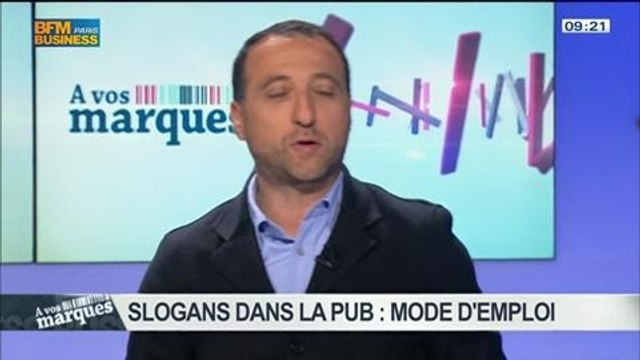 Les slogans dans la publicité: Frank Tapiro, Valéry Pothain et Charlotte Bricard, dans A vos marques – 11/05