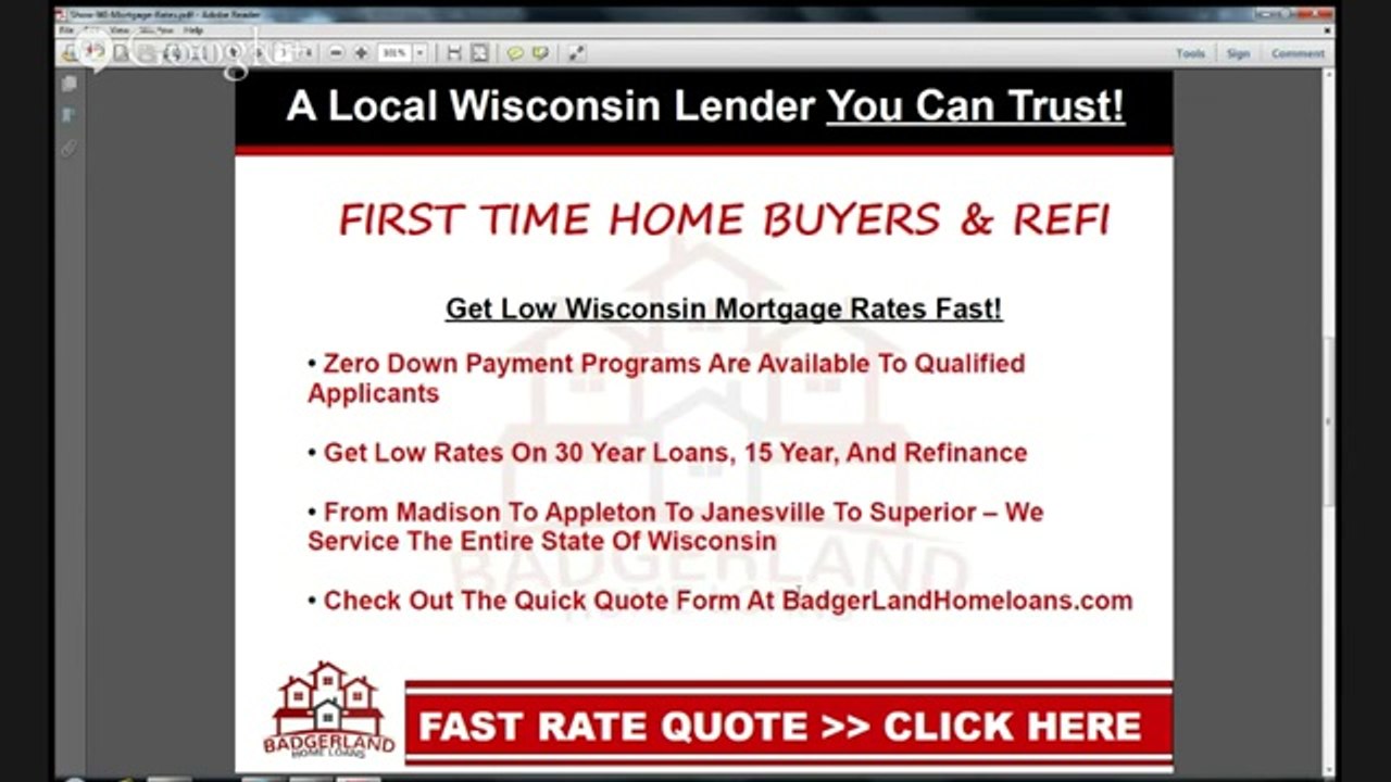 Fast Wisconsin Mortgage Calculator