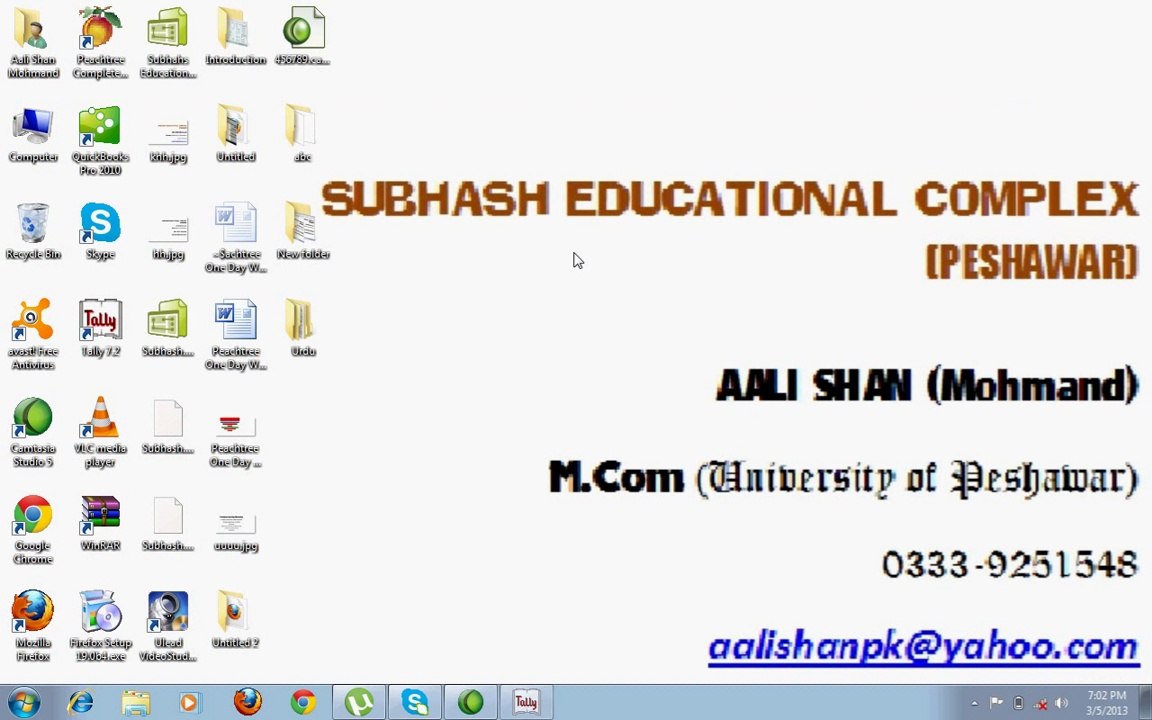 Tally tutorial in pashto chapter # 01