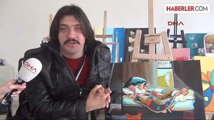 Felç Kaldı, Hayata Resimle Tutundu